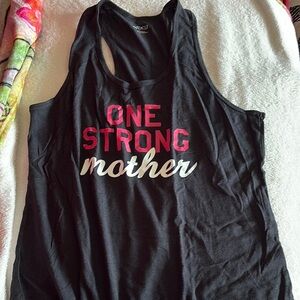 BCG Black Muscle Tee with Pink and White Text